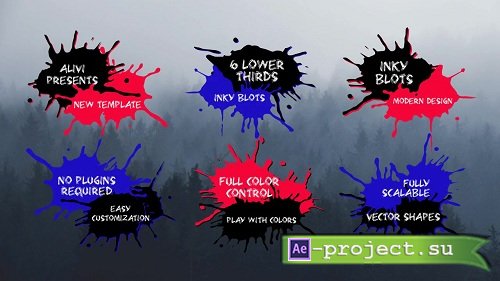 Inky Blots Lower Thirds 101511 - After Effects Templates