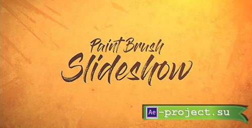 Videohive: Paint Brush Slideshow - Project for After Effects 