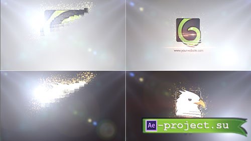 Videohive: Minimal Glitters Logo - Project for After Effects 