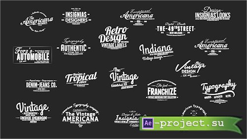 Videohive: Vintage Slideshow Titles Pack - Project for After Effects 