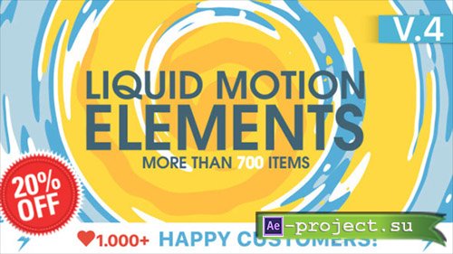 Videohive: Liquid Motion Elements V4 - Project for After Effects 