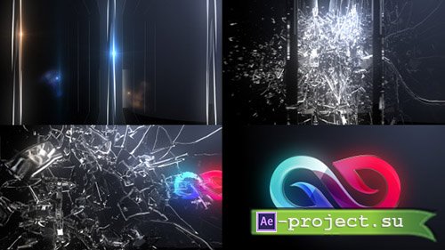 Videohive: Abstract Glass Shatter Logo Opener - Project for After Effects 