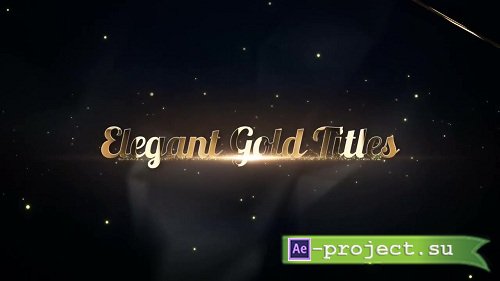 Elegant Gold Titles 5v - Premiere Pro Templates