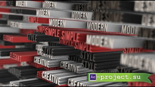 Videohive: 3D Typo Logo Opener - Project for After Effects 