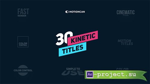 Videohive: Kinetic Titles 18335359 - Project for After Effects