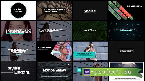 Motion Typo - After Effects Templates