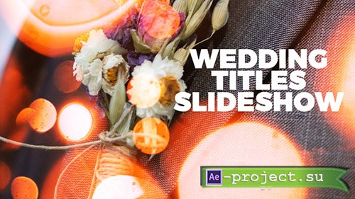 Videohive: Wedding 21777207 - Project for After Effects 