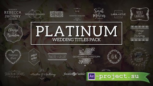 Videohive: Platinum | Wedding Titles Pack - Project for After Effects 