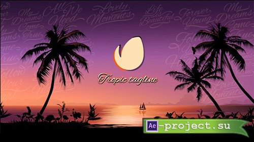 Videohive: Tropical Sunset Opener - Project for After Effects 