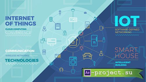 Videohive: Internet Of Things And Smart Home Infographics - Project for After Effects 