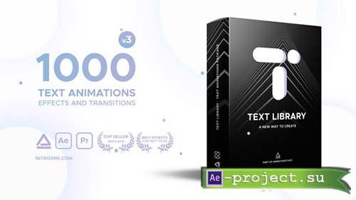 Videohive: Text Library - Handy Text Animations V3 - Project for After Effects 