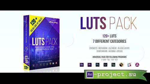 120+ LUTs Pack (Color Grading) 103567 - Premiere Pro Templates