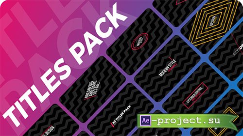 Videohive: FCPX Motion Titles Pack - Apple Motion Templates 
