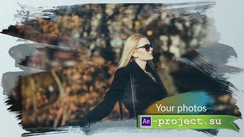 Brush Photo Slideshow 111178 - After Effects Templates