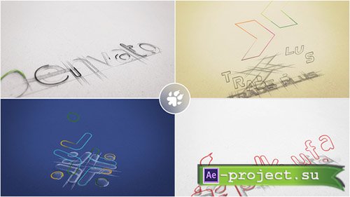 Videohive: Sketch Logo Build - Project for After Effects 