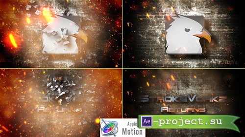 Videohive: Cinematic Fire Impact Logo - Apple Motion  