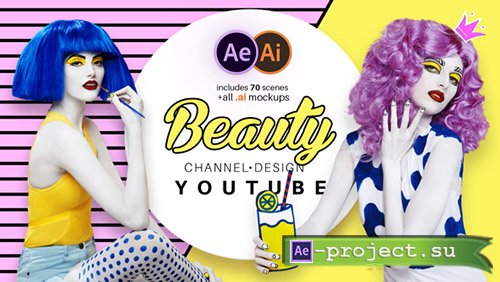 Videohive: Beauty Youtube Design Pack - Project for After Effects 