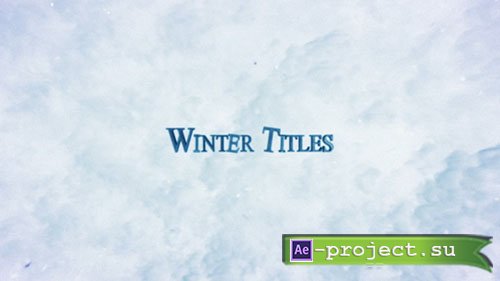 Videohive: Winter Trailer Titles - Project for After Effects 