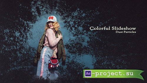 Videohive: Colorful Slideshow - Dust Particles - Project for After Effects 