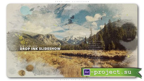 Videohive: Drop Ink Slideshow - Project for After Effects 