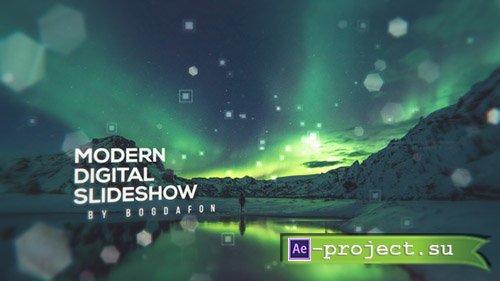 Videohive: Modern Digital Parallax Slideshow | Opener - Project for After Effects 
