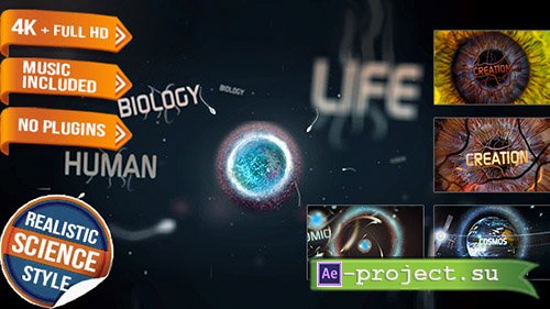 Videohive: Science Physics Biology Opener Title - Project for After Effects 