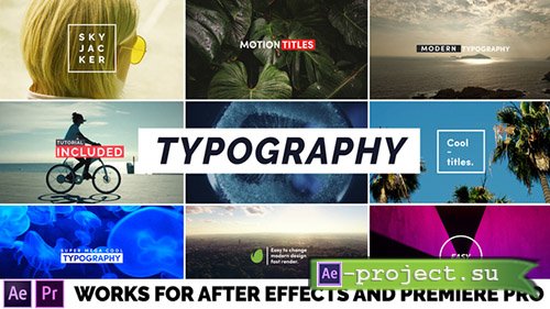 Videohive: Typography 22401668 - Project for After Effects & Premiere Pro Templates 