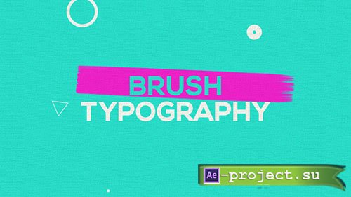 Videohive: Brush Typography Promo - Project for After Effects 