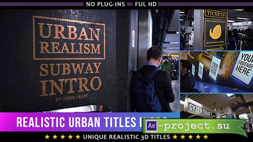 Videohive: Realistic Urban 3D Titles Intro - Project for After Effects
