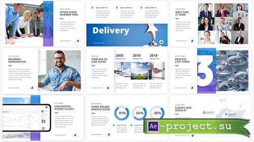 Videohive: The One - Corporate Presentation Pack - Project for After Effects 