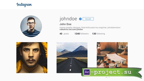 Videohive: Short Instagram Promotion - Project for After Effects