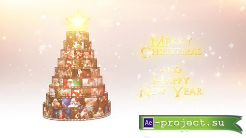 Videohive: Merry Christmas Film Reel Wishes - Project for After Effects 