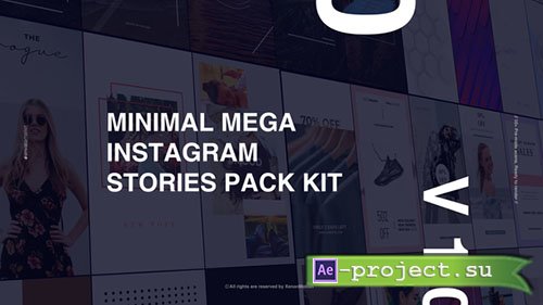 Videohive: Minimal Mega Instagram Stories Pack Kit - Project for After Effects