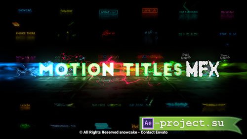 Videohive: Motion Titles FX - Project for After Effects 