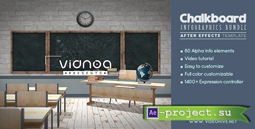 Videohive: Chalkboard Infographics Bundle - Project for After Effects 