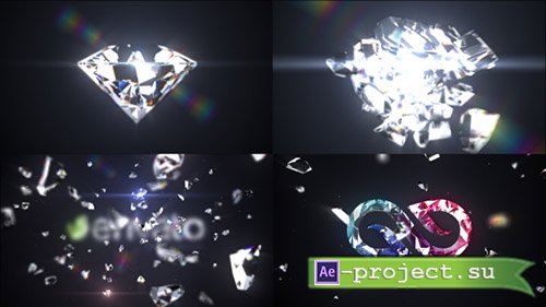 Videohive: Shattered Diamond Logo Text Reveal - Project for After Effects 