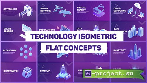 Videohive: Technology Isometric Concepts - Project for After Effects 