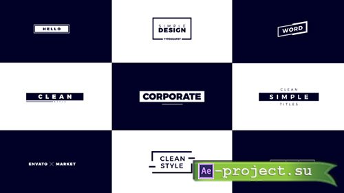 Videohive: Corporate Titles 21458514 - Project for After Effects 