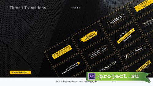 Videohive: Titles & Transitions - Project for After Effects 