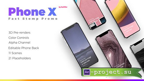 Videohive: App Promo Stomp - Phone X - Project for After Effects 