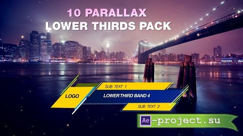 Parallax Lower Third Pack 96765 - Motion Graphics