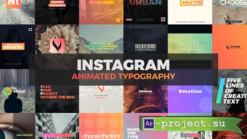 Videohive: Instagram Animated Typography - Project for After Effects