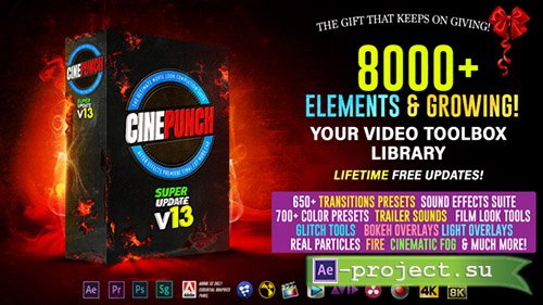 Videohive: CINEPUNCH - 8000+ Elements and Growing! V.13 - After Effects Add Ons & Project