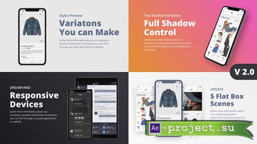 Videohive: TheX - App Presentation Kit - Project for After Effects 