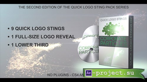Videohive: Quick Logo Sting Pack 02: Corporate Particles - Project for After Effects