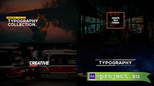Videohive: Animated Typography Pack - Project for After Effects & MOGRT for Premiere Pro