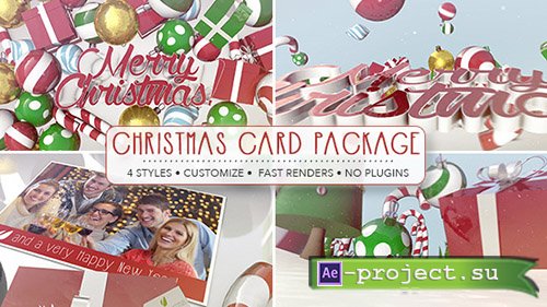Videohive: Christmas Card Package - Project for After Effects 