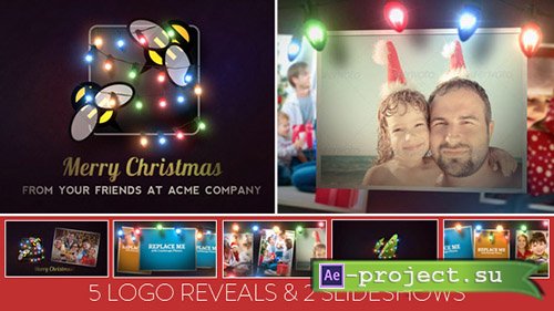 Videohive: Christmas Lights Logo & Slideshow - Project for After Effects 