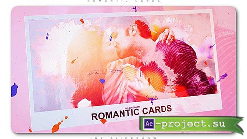 Videohive: Romantic Cards Ink Slideshow - Project for After Effects 