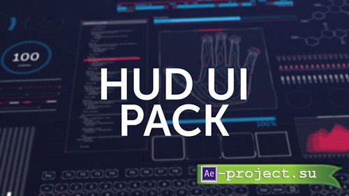 Videohive: HUD 180+ Elements - Project for After Effects 